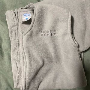 Halo gray fleece sleep sack XL